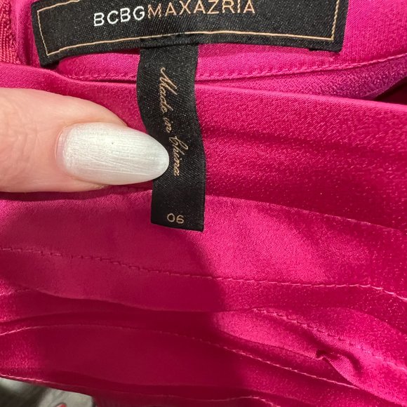 BCBG Pink tiered halter midi dress, 6 - Picture 4 of 4